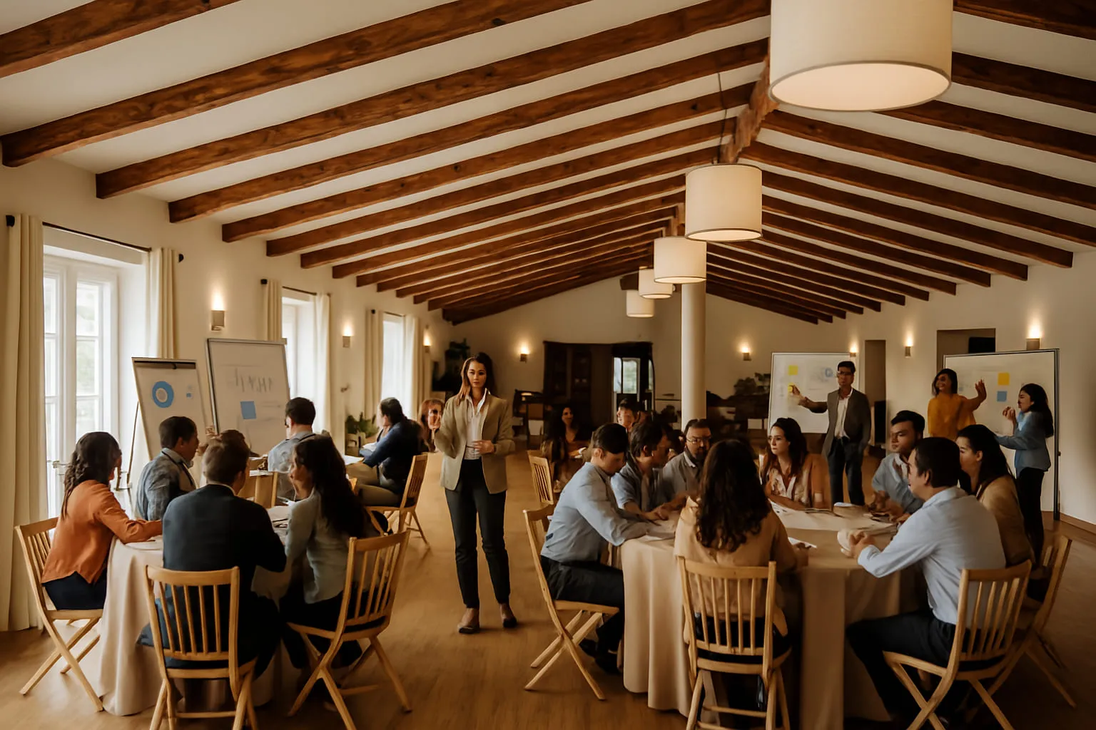 Sala de reuniões executivas na Quinta do Alto
